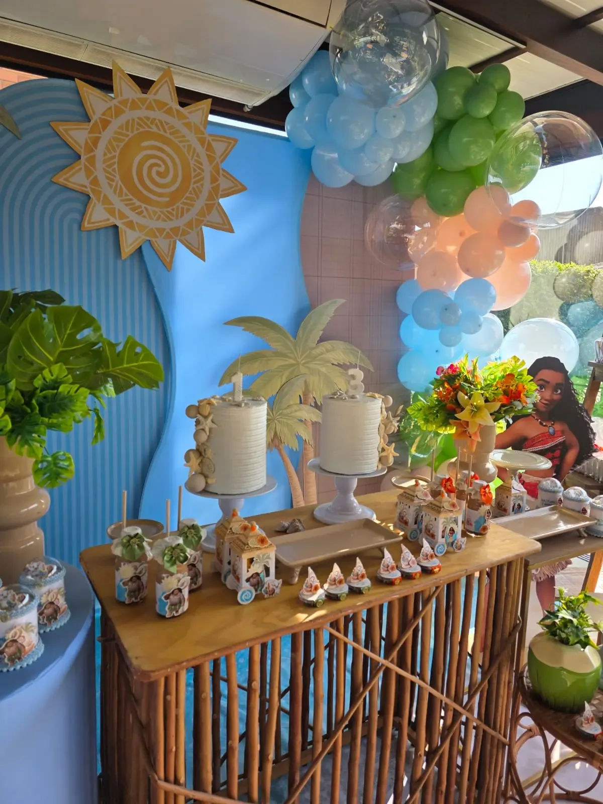 Decoração real tema Moana da Festas By Valkiria