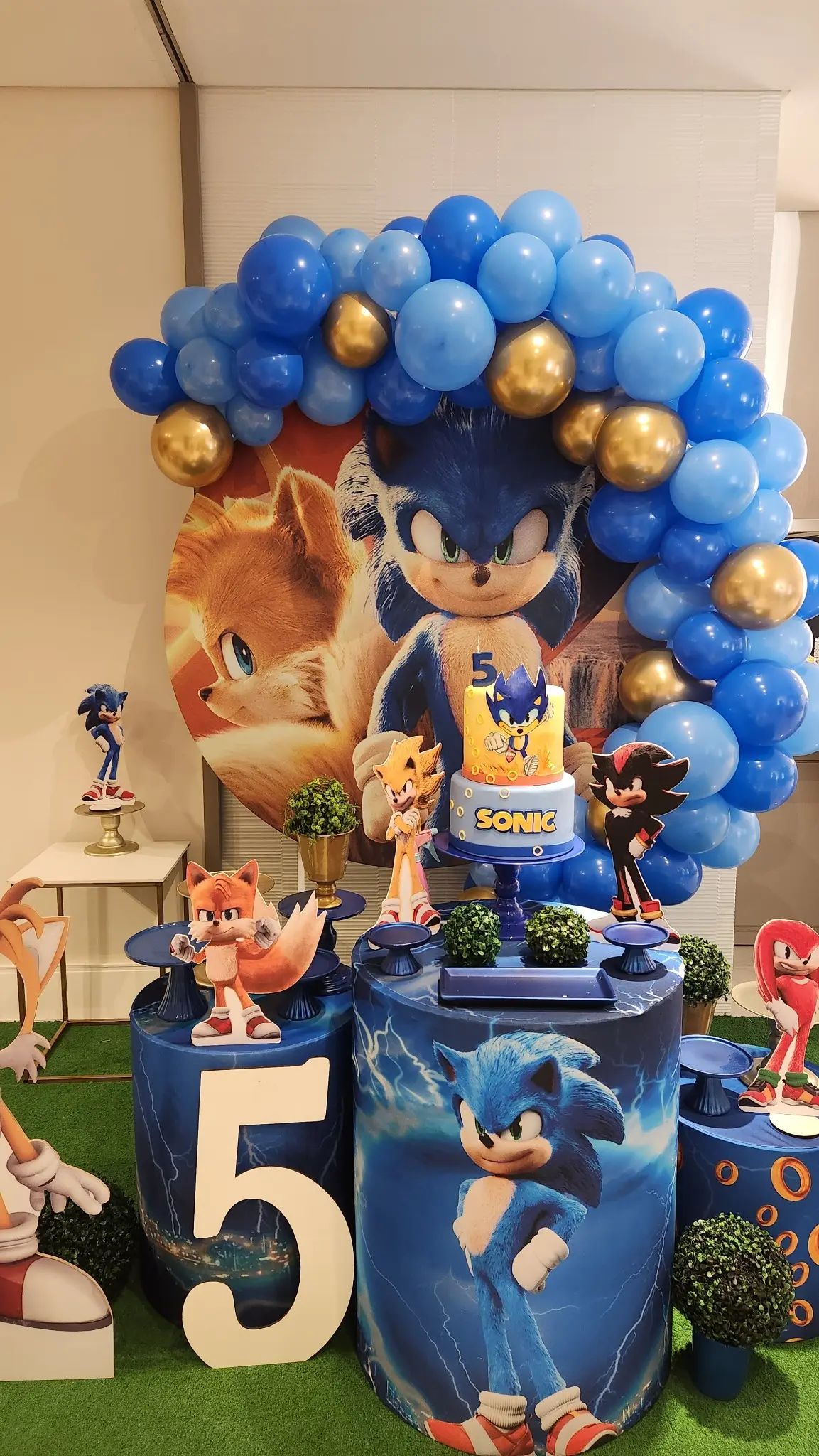 Decoração temática Sonic